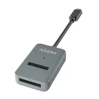 AISENS USB-C Dock M.2 (NGFF) ASUC-M2D012-GR SATA/NVMe A USB3.1 Gen2, Gris