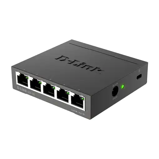 D-Link DGS-105 No administrado L2 Gigabit Ethernet (10/100/1000) Negro