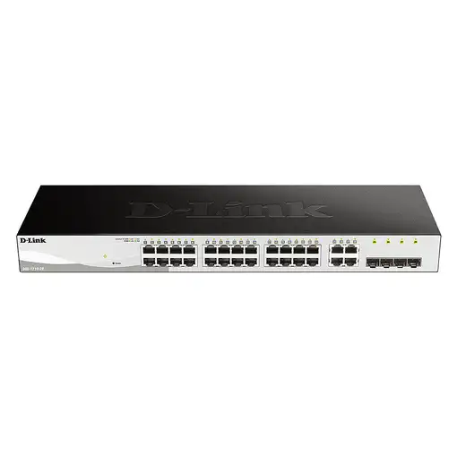 D-Link DGS-1210-28 switch Gestionado L2 Gigabit Ethernet (10/100/1000) 1U Negro