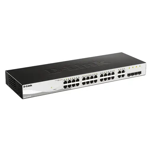 D-Link DGS-1210-28 switch Gestionado L2 Gigabit Ethernet (10/100/1000) 1U Negro