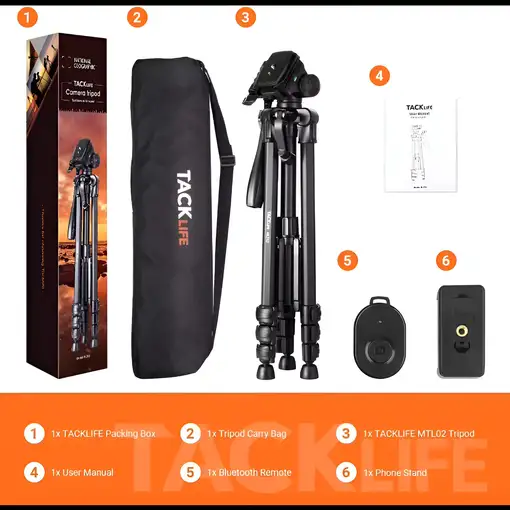 Tripode para camara TACKLIFE