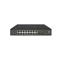 LevelOne GES-2118 switch Gestionado L2 Gigabit Ethernet (10/100/1000) Negro