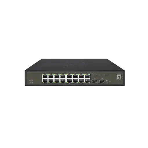 LevelOne GES-2118 switch Gestionado L2 Gigabit Ethernet (10/100/1000) Negro