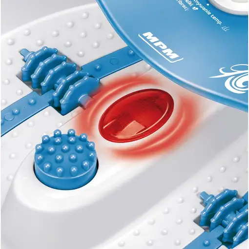 MPM MMS-01 masajeador Pie Azul, Blanco