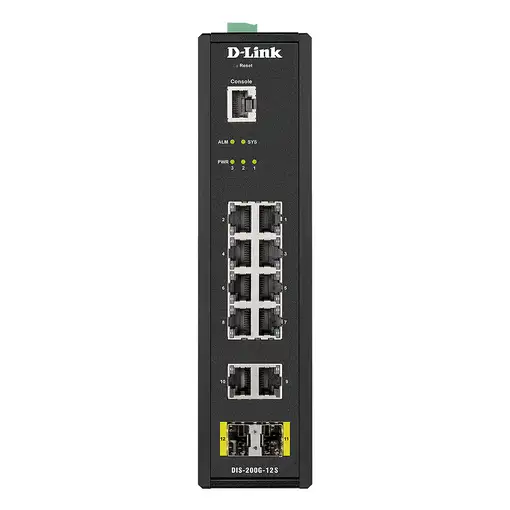 D-Link DIS-200G-12S switch Gestionado L2 Gigabit Ethernet (10/100/1000) Negro