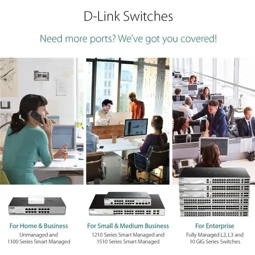 D-Link DES-105 No administrado L2 Negro