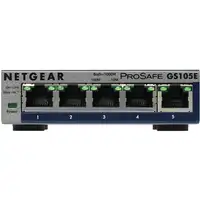 NETGEAR GS105E-200PES switch Gestionado L2/L3 Gigabit Ethernet (10/100/1000) Gris