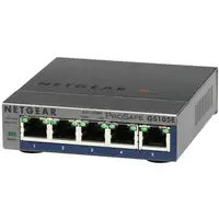 NETGEAR GS105E-200PES switch Gestionado L2/L3 Gigabit Ethernet (10/100/1000) Gris