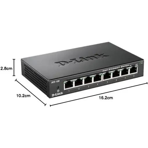 D-Link DES-108 Negro