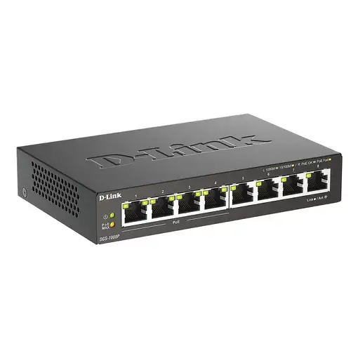 D-Link DGS-1008P/E switch No administrado L2 Gigabit Ethernet (10/100/1000)