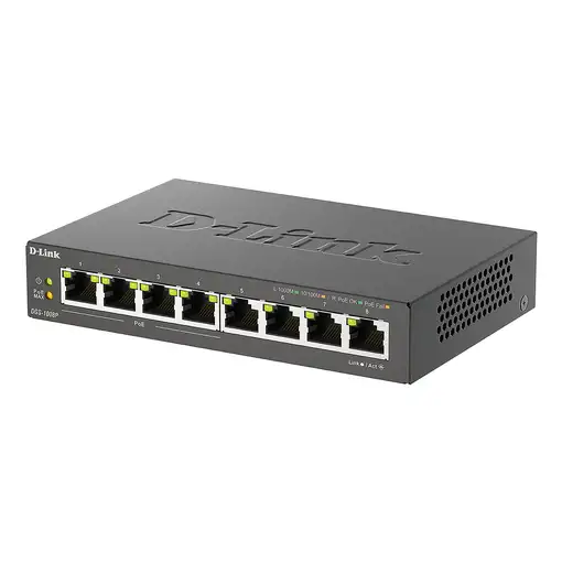 D-Link DGS-1008P/E switch No administrado L2 Gigabit Ethernet (10/100/1000)