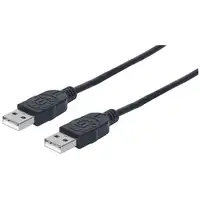 Manhattan 353892 cable USB USB 2.0 1 m USB A Negro