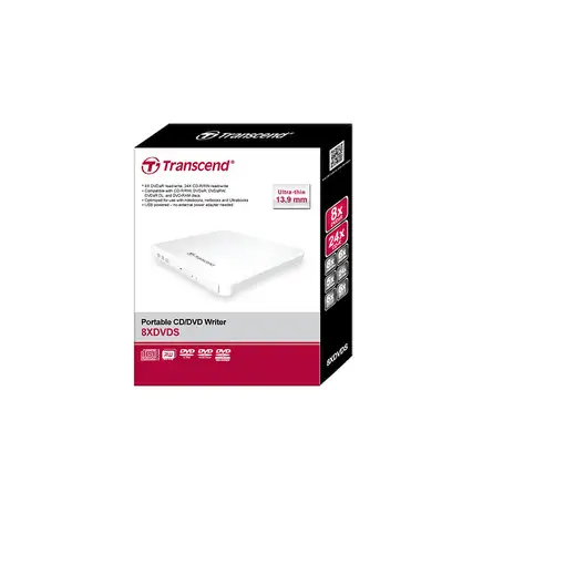 Transcend TS8XDVDS-W unidad de disco óptico DVD±RW Blanco