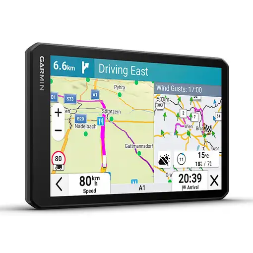 Garmin dēzl LGV720 navegador Fijo 17,6 cm (6.95") TFT Pantalla táctil 242 g Negro