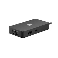 Microsoft USB-C Travel Hub Black Adaptador gráfico USB Negro