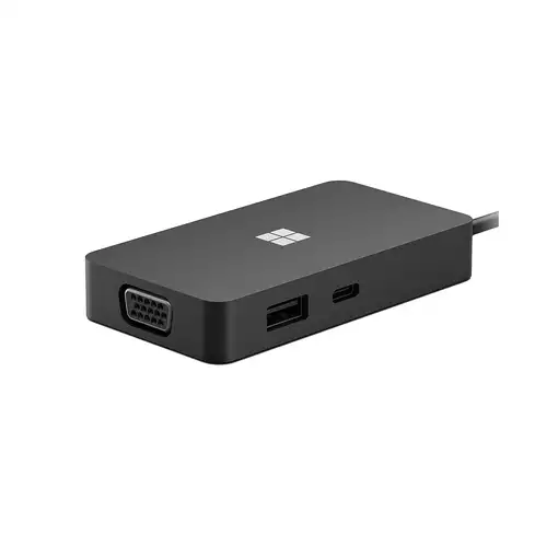 Microsoft USB-C Travel Hub Black Adaptador gráfico USB Negro