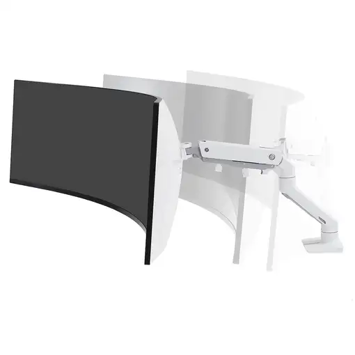 Ergotron HX Series 45-647-216 soporte para monitor 124,5 cm (49") Escritorio Blanc