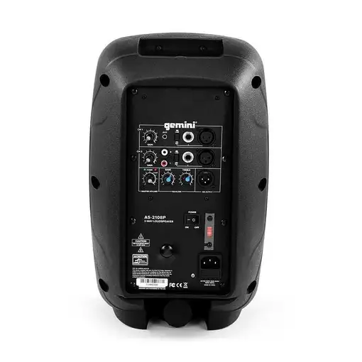 Gemini AS-2108P altavoz Rango completo Negro Alámbrico