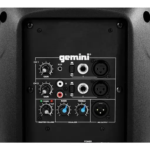 Gemini AS-2108P altavoz Rango completo Negro Alámbrico