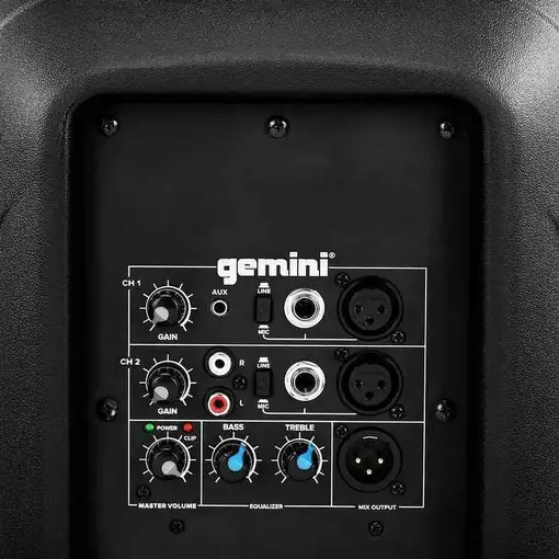 Gemini AS-2110P altavoz Rango completo Negro Inalámbrico y alámbrico