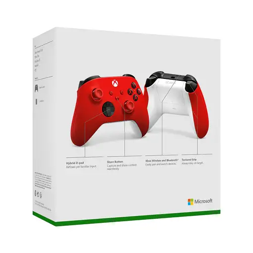 Microsoft Xbox Wireless Controller Rojo Bluetooth/USB Gamepad Analógico/Digital Xb