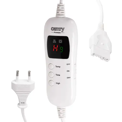 Manta Térmica Eléctrica Grande Medidas 160 x 180cm,  Lavable CR7434, Camry