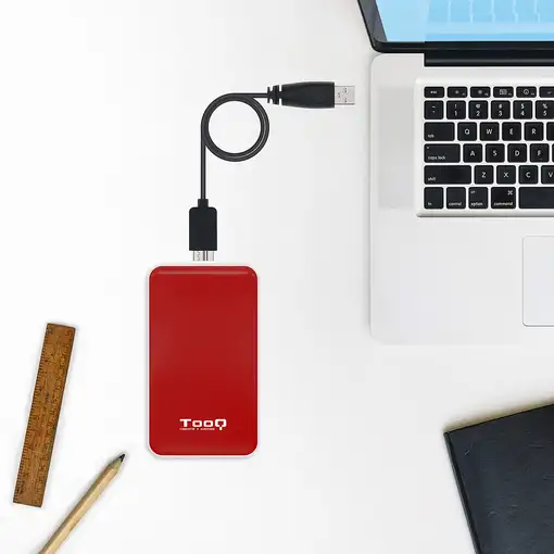 TooQ Caja externa para discos duros 2.5\ SATA I/II/III a USB 3.1 Gen1 con UASP