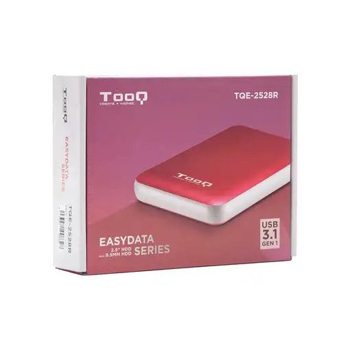 TooQ Caja externa para discos duros 2.5\ SATA I/II/III a USB 3.1 Gen1 con UASP