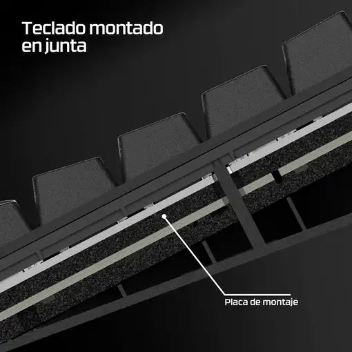 HyperX Teclado gaming Alloy Rise 75 inalámbrico