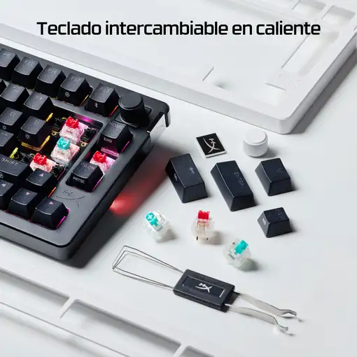 HyperX Teclado gaming Alloy Rise 75 inalámbrico