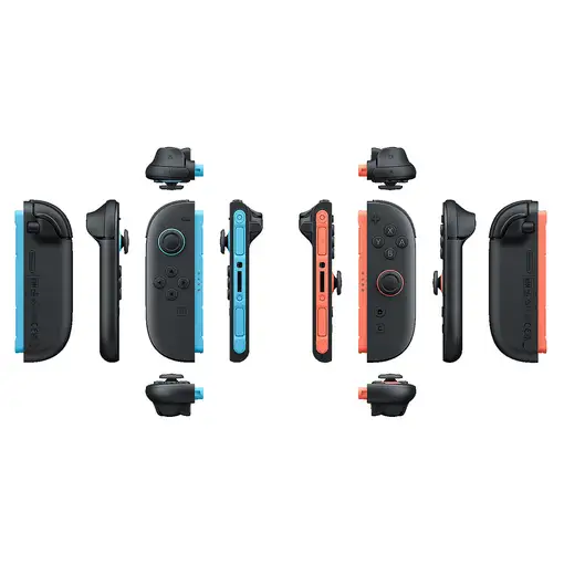 Nintendo Joy-Con 2 Negro, Azul, Rojo Bluetooth Palanca de mando Analógico/Digital