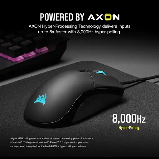 Corsair SABRE RGB PRO ratón Juego mano derecha USB tipo A Óptico 18000 DPI