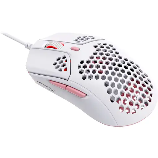 Ratón gaming HyperX Pulsefire Haste (blanco-rosa)