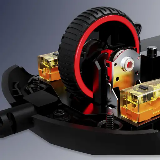 Ratón gaming HyperX Pulsefire Haste (negro-rojo)