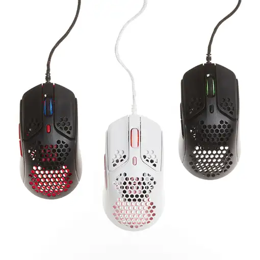 Ratón gaming HyperX Pulsefire Haste (negro-rojo)
