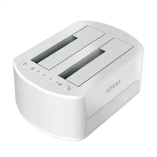 AISENS Estacion de Docking de Doble Bahia ASDS-D02W SATA 2.5/3.5 a USB 3.0/3.1 Gen