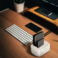 AISENS Estacion de Docking de Doble Bahia ASDS-D02W SATA 2.5/3.5 a USB 3.0/3.1 Gen