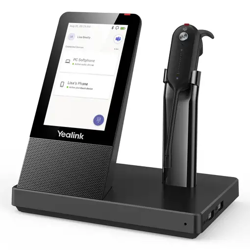 Yealink WH67 Teams Auriculares Inalámbrico gancho de oreja, Diadema, Banda para cu