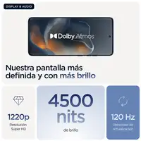 Motorola edge 60 16,9 cm (6.67'') SIM doble Android 15 5G USB Tipo C 8 GB 256 GB 52