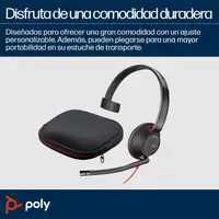 POLY Auriculares Blackwire 5210 monaural USB-C + conector de 3,5 mm + adaptador US