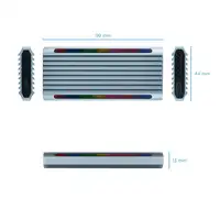 TooQ Shinobi Caja externa para unidad de estado sólido (SSD) Gris M.2
