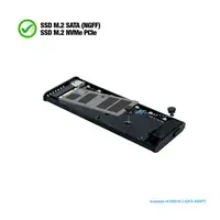TooQ Shinobi Caja externa para unidad de estado sólido (SSD) Gris M.2