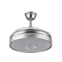Ventilador DC Matanuska níquel 3 aspas LED 3 colores BT