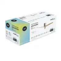 Ventilador DC Aguilon níquel sin luz 3 aspas
