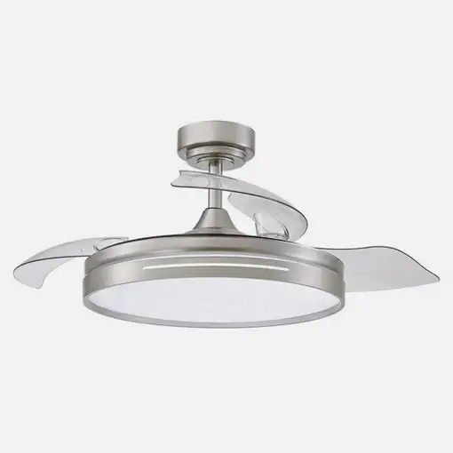 Ventilador DC 72W Micenas, 3 aspas, 6 velocidades, LED regulable