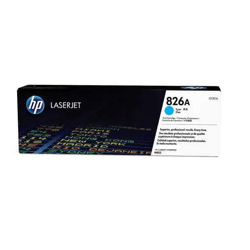 HP Cartucho de tóner original LaserJet 826A cian