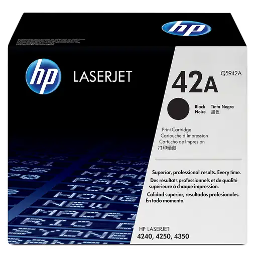 HP Pack de 2 cartuchos de tóner original LaserJet 42X de alta capacidad negro
