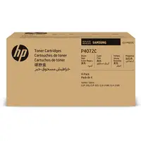Samsung Paquete de 4 Cartuchos de Tóner Original HP CLT-P4072C cian/magenta/amaril