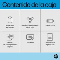 HP Ratón dual Z3700 plata