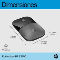 HP Ratón dual Z3700 plata